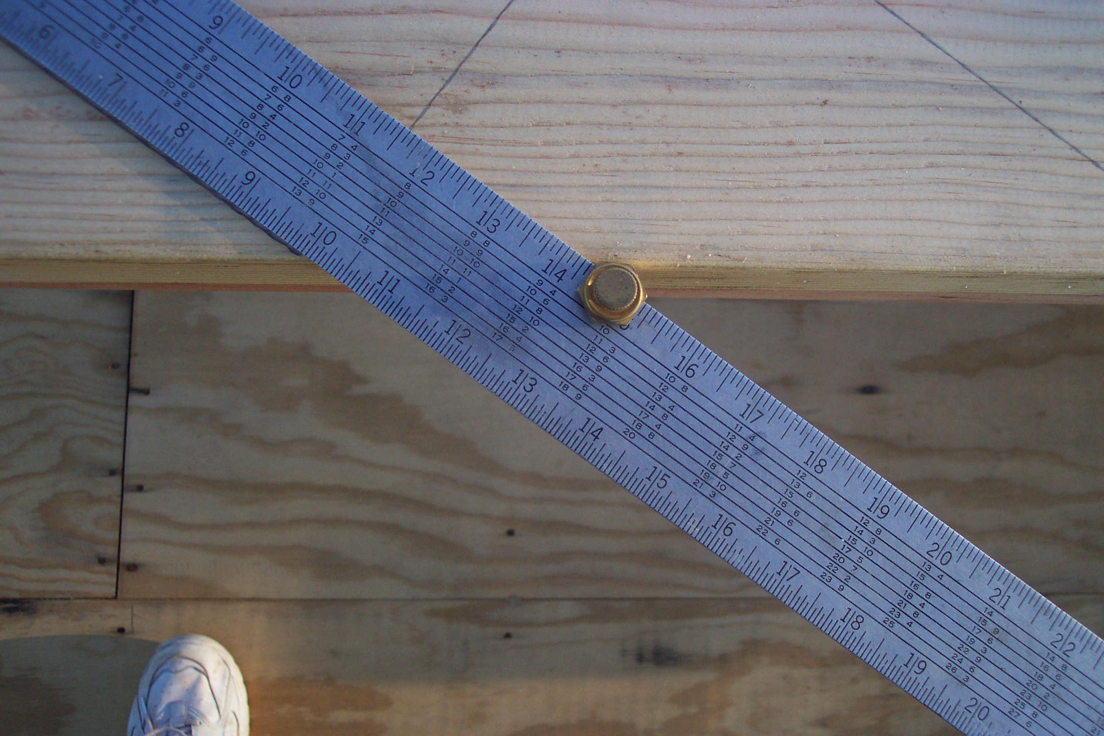Stair Gauge on Framing Square Tread